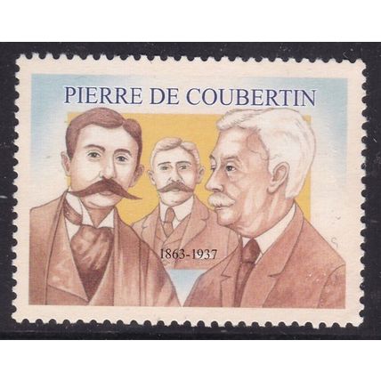 Kyrgyzstan 2002 Pierre de Coubertin Mint no Gum VGC