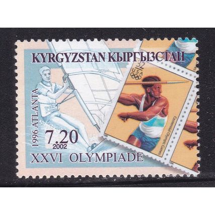 Kyrgyzstan 2002 XXVI Olympiade 1996 Atlanta 7.20 Mint no Gum VGC