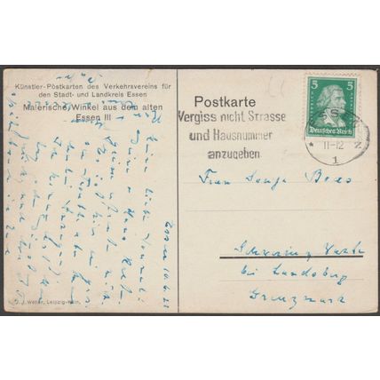 Carl Hapke - Malerische Winkel aus dem alten Essen, 1921 - Weber AK