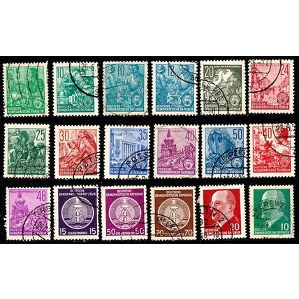 Germany 1953 1961 Mix of 18 Used Stamps Mix #1