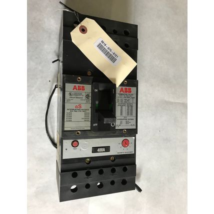 ABB SP-9954 CIRCUIT BREAKER,400 A,3-POLE,600 vac/250 vdc,ABB JS,CU7AL 75C,TA,AA