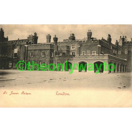 St James Palace, London, Rare Early Postcard