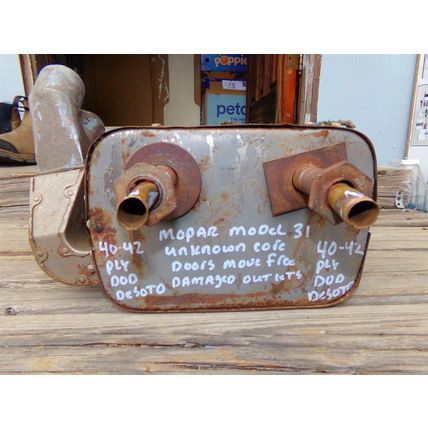 Mopar Model 31 Heater Box OEM 1940 41 42 Plymouth Dodge Desoto