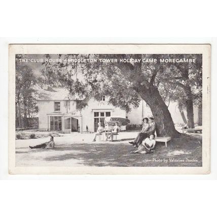 The Club House Middleton Tower Holiday Camp Morecambe 1948 Postcard Lancashire