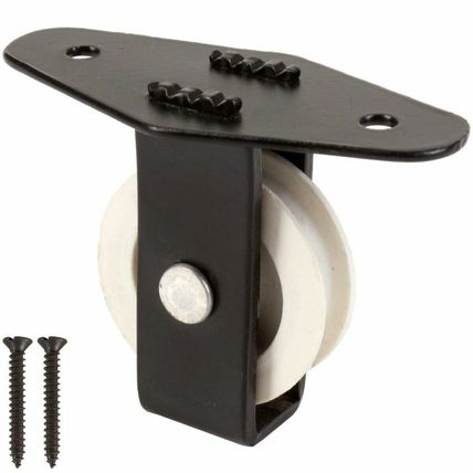 WASHING LINE PULLEY Single Plate And Screws Wire Rope Cable Cord Awning Upright
