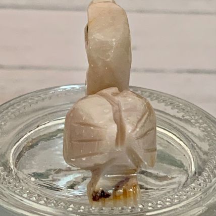 Soapstone Duck Miniature Figurine Carving Crystal Healing Animal Pocket Pet 1.5"