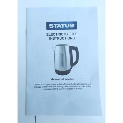 NEW STAINLESS STEEL ELECTRIC KETTLE 1.7 Litre– 360 SWIVEL BASE – WATER INDICATOR