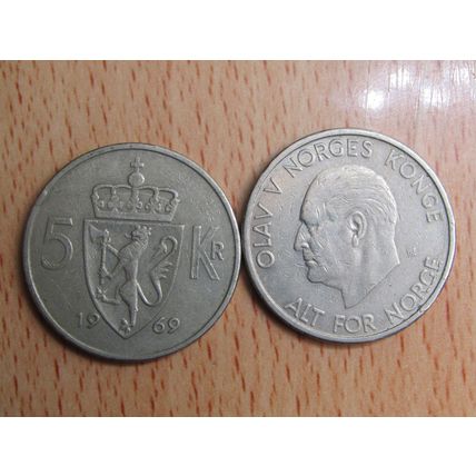 Norway 1969 5 KroneCoin