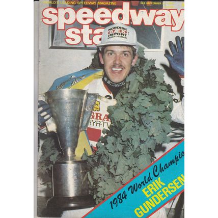 Speedway Star magazine : September 29, 1984. World Longtrack Final - Erik-a.