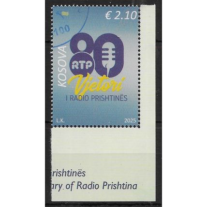 KOS 2025 210c 'RADIO PRISTINA' FINE USED (AA9239)