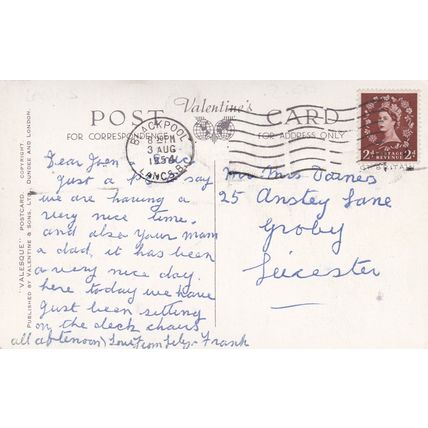 B557 CLEVELEYS - THE PROMENADE COLOURED POSTCARD