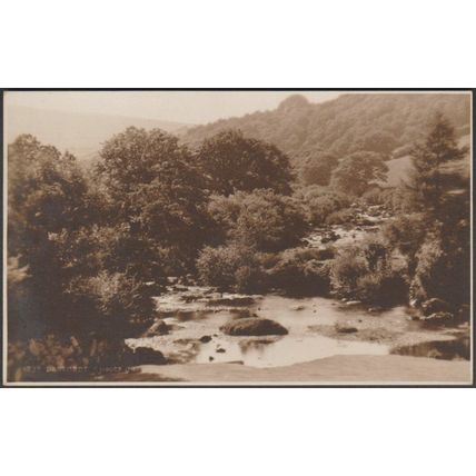 Dartmeet, Devon, 1922 - Judges RP Postcard - Tea Rooms Advertising