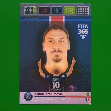 Panini Adrenalyn XL FIFA 365 2015/2016 #309 Zlatan Ibrahimovic ICON Legend PSG