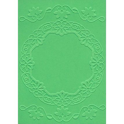 A6 Embossed Card. 10 Sheets. Frame. Cardmaking Scrapbooking Crafts Toppers