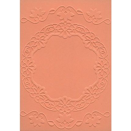 A6 Embossed Card. 10 Sheets. Frame. Cardmaking Scrapbooking Crafts Toppers
