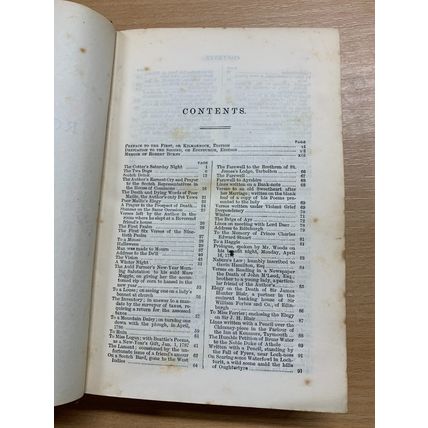 c1886 THE POETICAL WORKS OF ROBERT BURNS ANTIQUE HARDBACK BOOK (P3)
