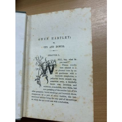 RARE* c1928 W H G KINGSTON "OWEN HARTLEY" FICTION ANTIQUE HARDBACK BOOK (P4)