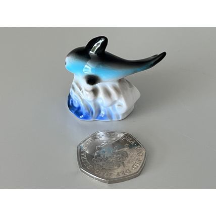 MINIATURE CERAMIC DOLPHIN