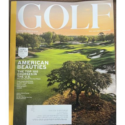 GOLF MAGAZINE-NOVEMBER/DECEMBER 2024-AMERICAN BEAUTIES-NEW-FAST SHIPPING