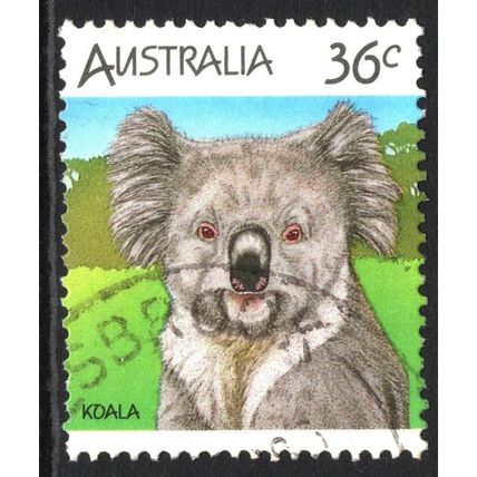 AUSTRALIA 1986: WILDLIFE DEFINITIVES - 36c KOALA USED (G1)