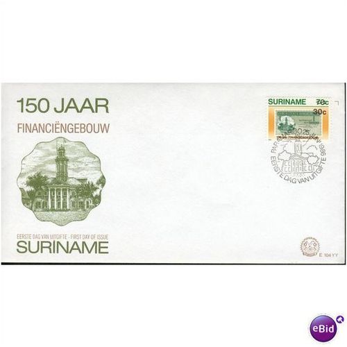 Surinam FDC 1986 - SG 1287 - 150 Jahr Financiengebouw