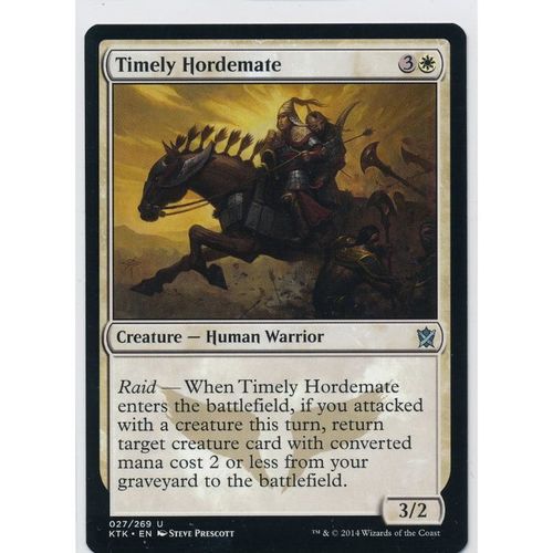 Magic the Gathering MTG Khans of Tarkir 027/269 Timely Hordemate