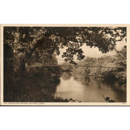 Vintage Photo-precision Ltd PC - The Suspension Bridge, Betws-y-Coed, N. Wales