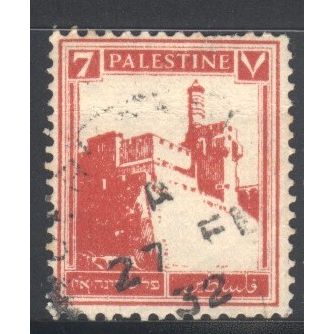 Palestine (British) 1927 - SG95 - 7m red - Citadel, Jerusalem - used