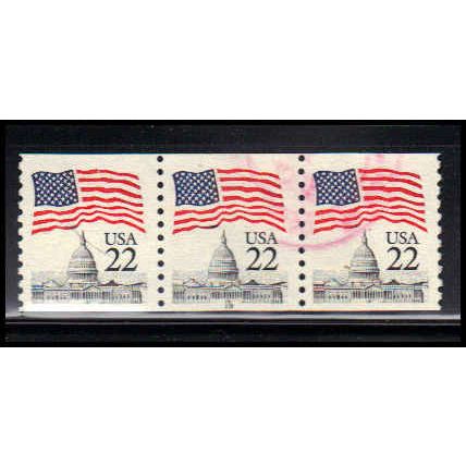 Used 2115a 22c U.S. Flag Very Fine PNC 19/3 PA2550