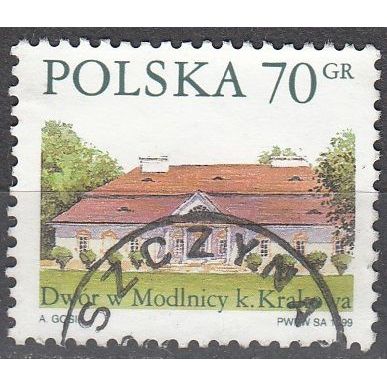 Polska 1999 Michel 3772 O Cote (2008) 0.40 Euro Maison à Modlnicy Cachet rond