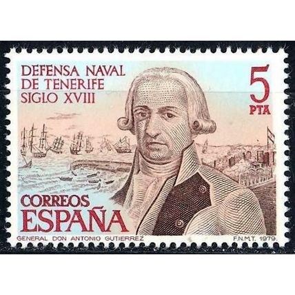 España. 1979. Mi # 2428. Defensa Naval de Tenerife. Naval Defense of Tenerife