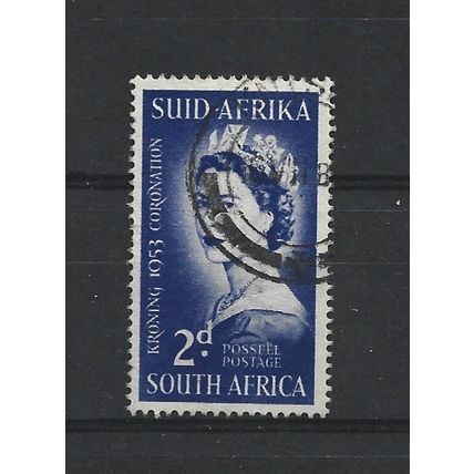 SouthAfrica.1953 Coronation stamp.Fine Used.Aug25a