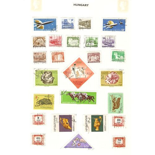 Hungary & Bulgaria page of 26 mainly commemorative stamps see rest