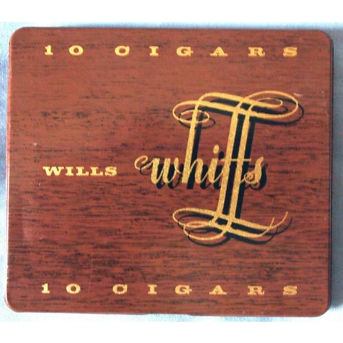 Wills Whiffs cigar tin for 10 small panatellas circa 1960