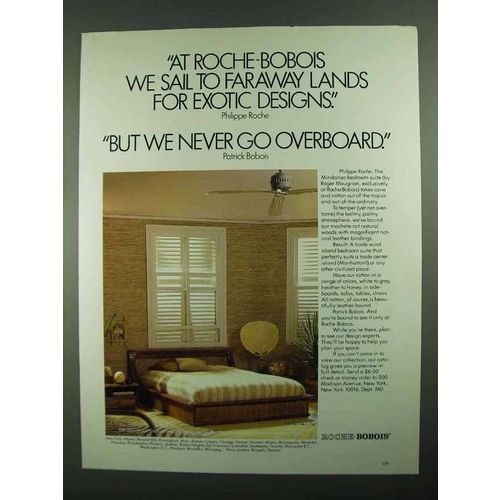 1981 Roche-Bobois Mindanao Bedroom Suite Ad