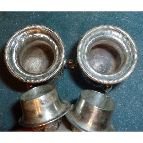 Pair 19th Century Anglo Indian Silver Shakers