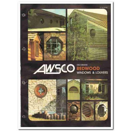 AMERICAN WOODWORK SPECIALTY COMPANY 1982 AWSCO windows vintage catalog