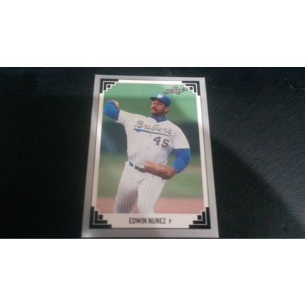 1991 Leaf Card # 352 Edwin Nunez Mint (9) Milwaukee Brewers