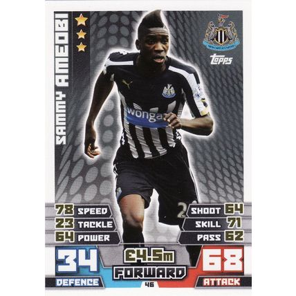 Match Attax Extra 2014/2015 46 Sammy Ameobi Newcastle United