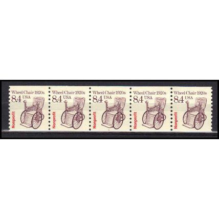2256 8.4c Wheel Chair Fine MNH Dry Gum PNC 1/5 X3039