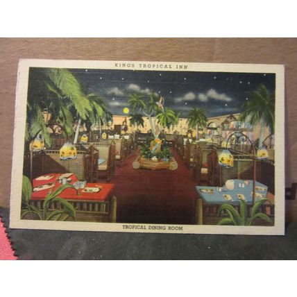 KING'S TROPICAL INN, WASHINGTON BOULEVARD, LOS ANGELES, CALIFORNIA, USA ad. card