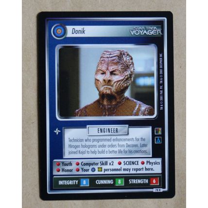 Star Trek CCG: The Borg # 78 Donik (A) 2001 decipher