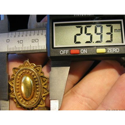 1860's SOLID 14K GOLD MOURNING HAIR WREATH LOCKET BROOCH PIN CIVIL WAR ERA