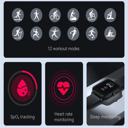 Haylou GST Smart Watch Fitness Tracker Blood Pressure Heart Rate Sports Watch