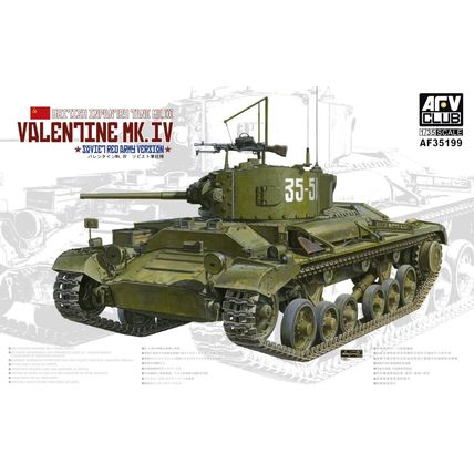 AFV Club 35199 British Infantry Tank Mk.III Valentine Mk.IV Soviet Red Army 1:35