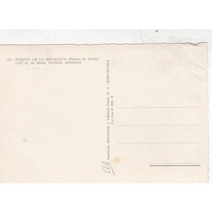 Puerto Bonaigua Spain Postcard unused creased