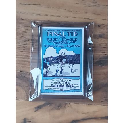 1930 Rugby League Challenge Cup Final fridge magnet - Widnes vs St Helens