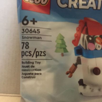 NEW Official Lego Creator Snowman Polybag Set #30645 - 78 pieces