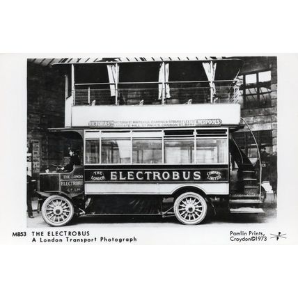 Victoria Street Electrobus Tram London Transport Photo Postcard