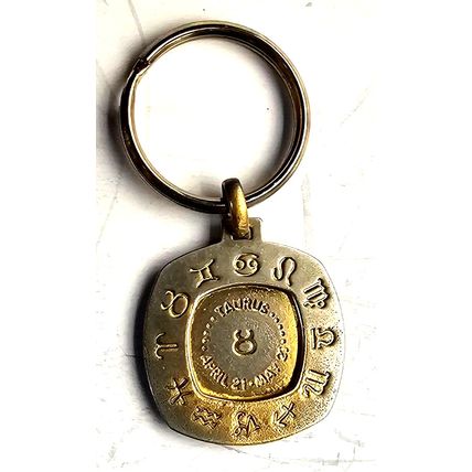 Taurus Horoscope Zodiac Symbol Bull Astrology Mythology Keychain Fob Vintage
